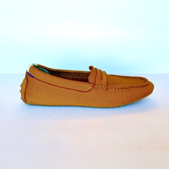 Rothy’s The Driver Loafer Cognac Brown Slip-On Flats 9.5 Excellent - Picture 5 of 12